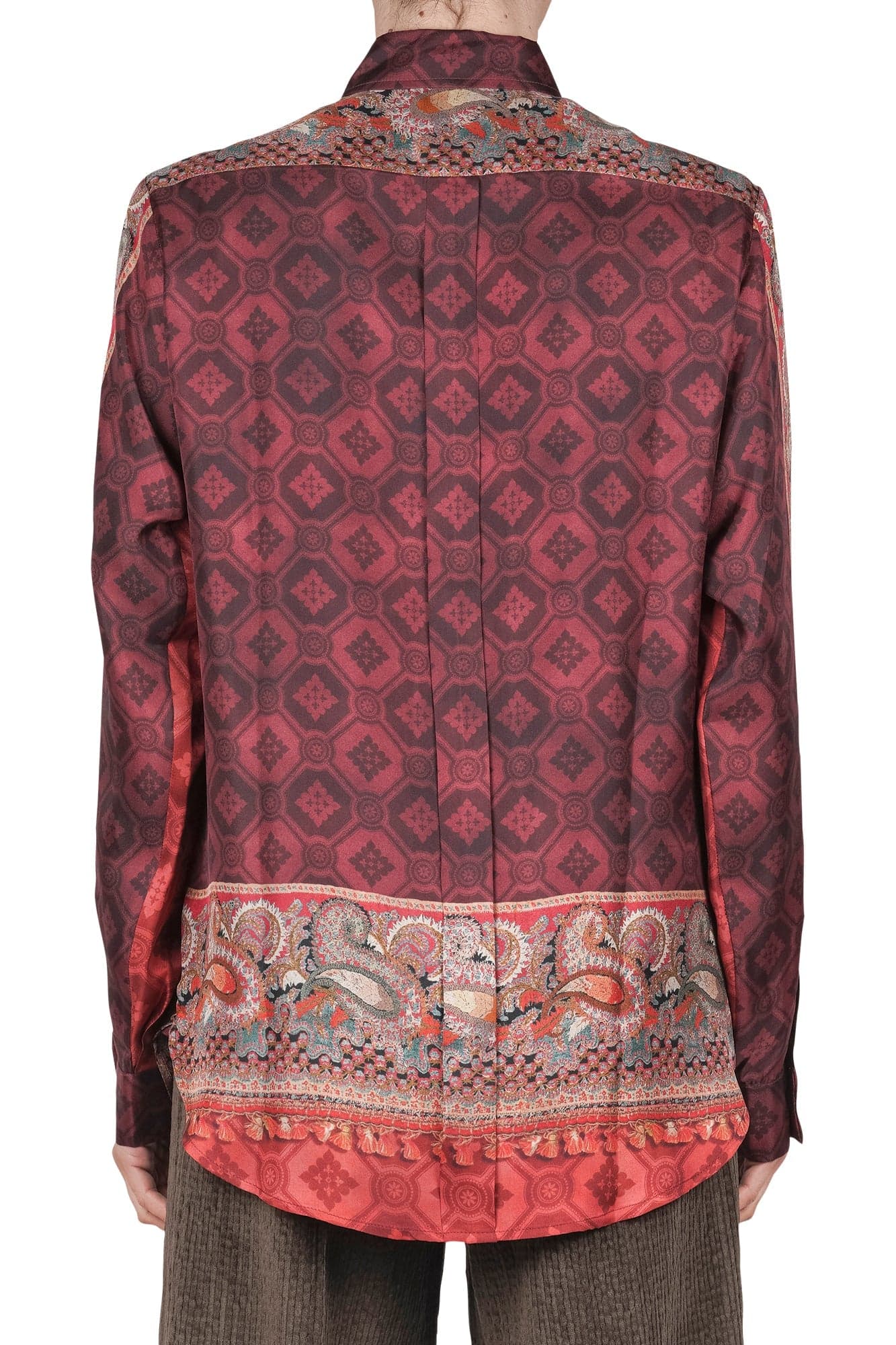PIERRE-LOUIS MASCIA Pierre-Louis Mascia - Camicia - 460172 - Fantasia Bordeaux da donna in Bluse e camicie Drestige - Casamassima, commercioVirtuoso.it
