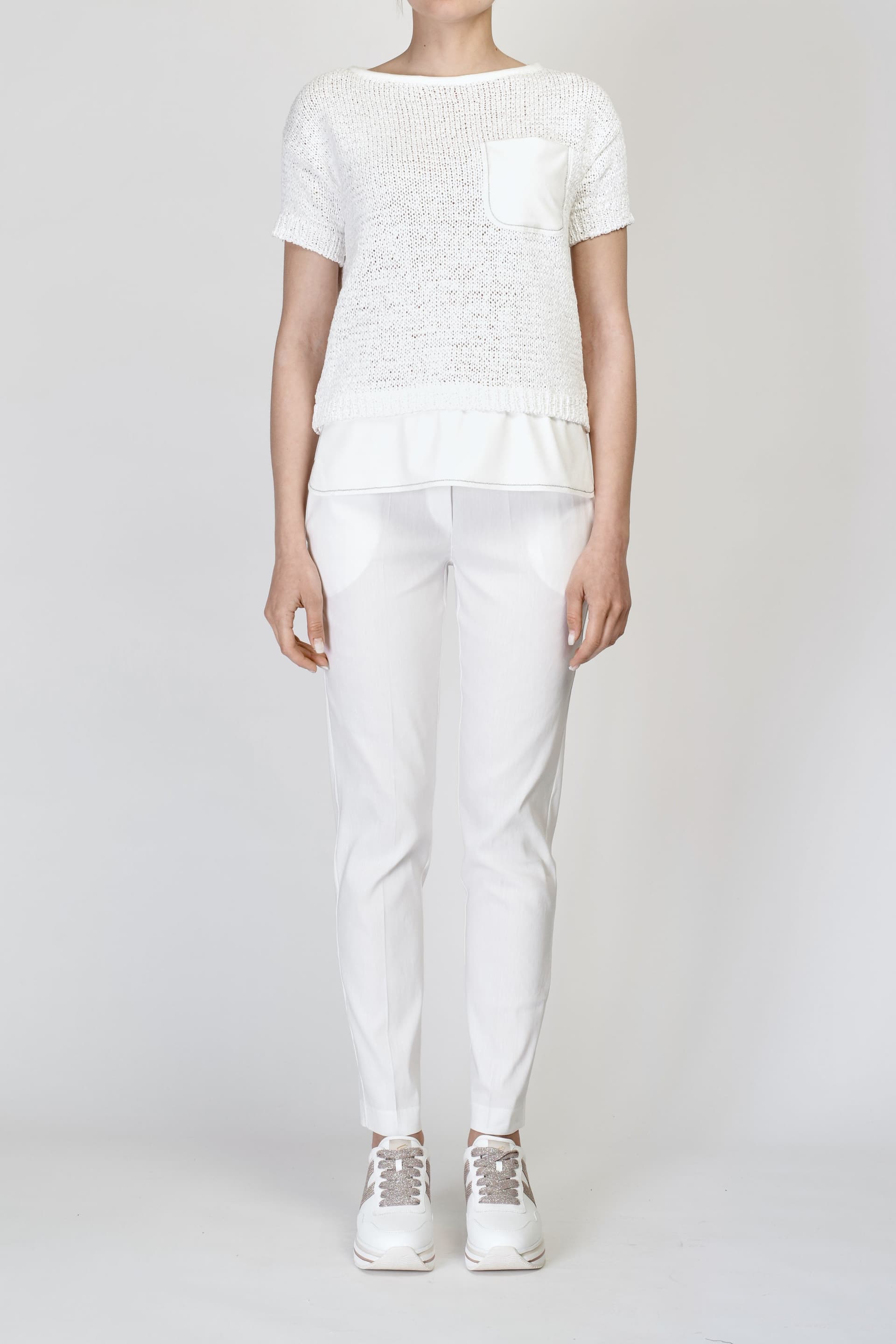 D.EXTERIOR Pantaloni Bianco da donna in Uniformi sanitarie - pantaloni Drestige - Casamassima, commercioVirtuoso.it