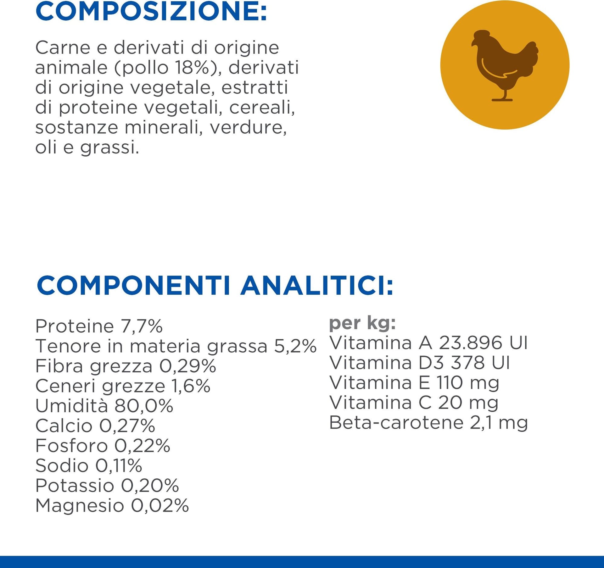 Hill's Healthy Cuisine spezzatino Gatti Kitten pollo e verdure 80 gr in Secco 101 Market - Poggibonsi, commercioVirtuoso.it