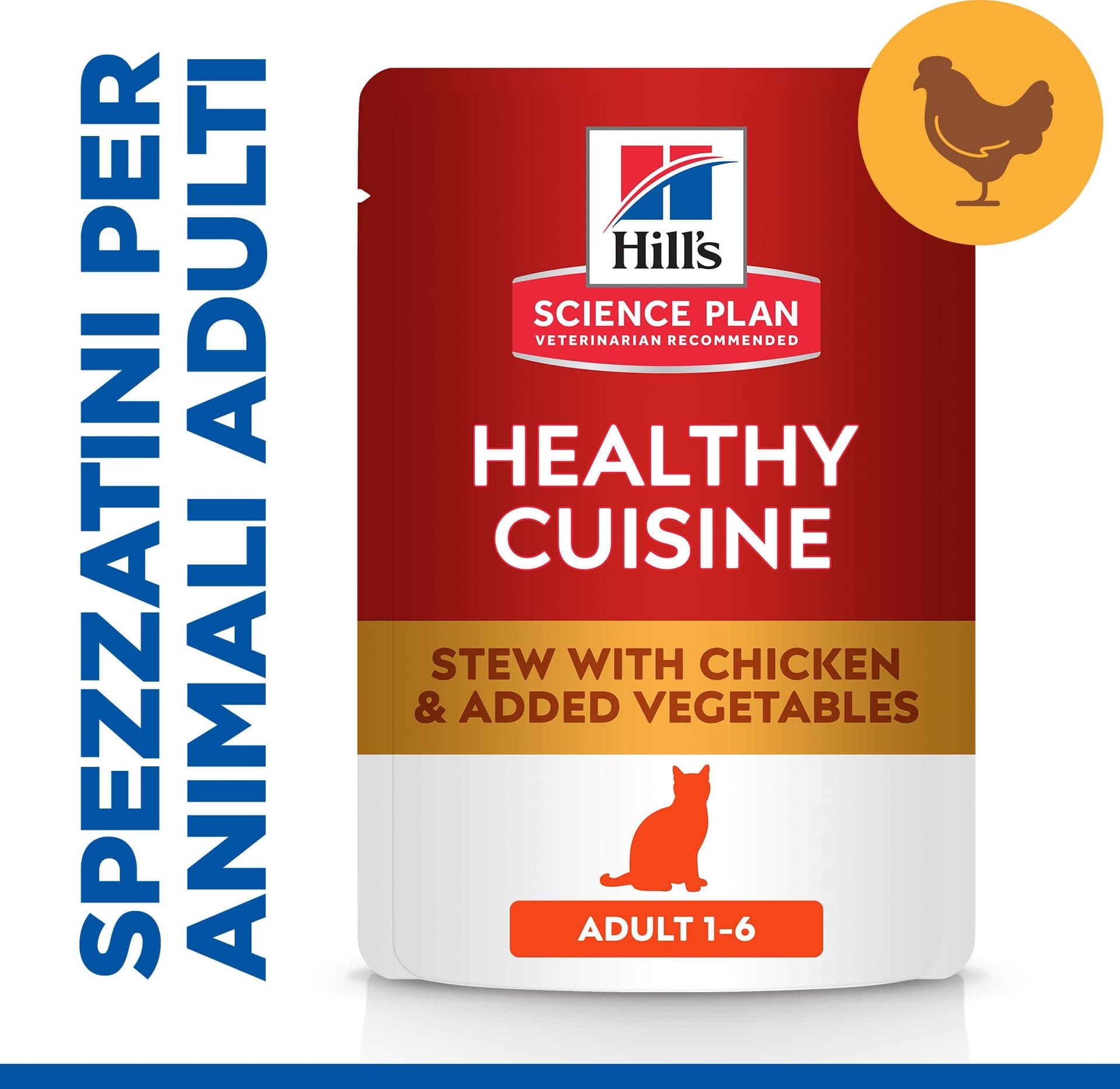 Hill's Healthy Cuisine spezzatino Gatti Adulti pollo e verdure 80 gr in Secco 101 Market - Poggibonsi, commercioVirtuoso.it