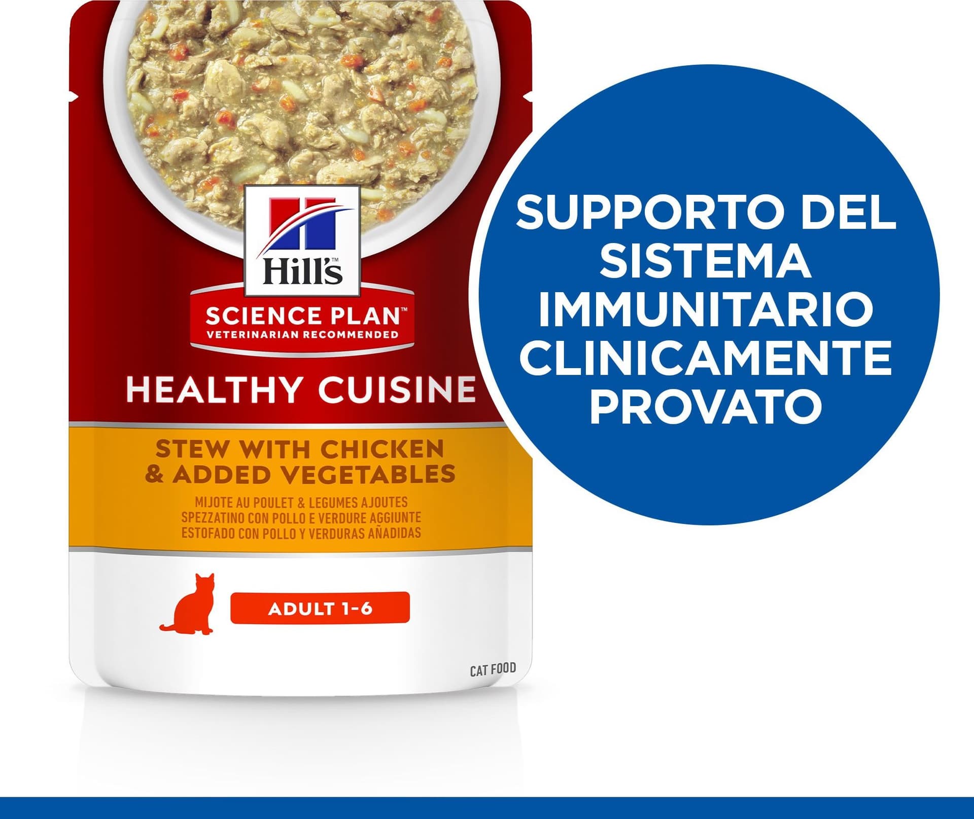 Hill's Healthy Cuisine spezzatino Gatti Adulti pollo e verdure 80 gr in Secco 101 Market - Poggibonsi, commercioVirtuoso.it