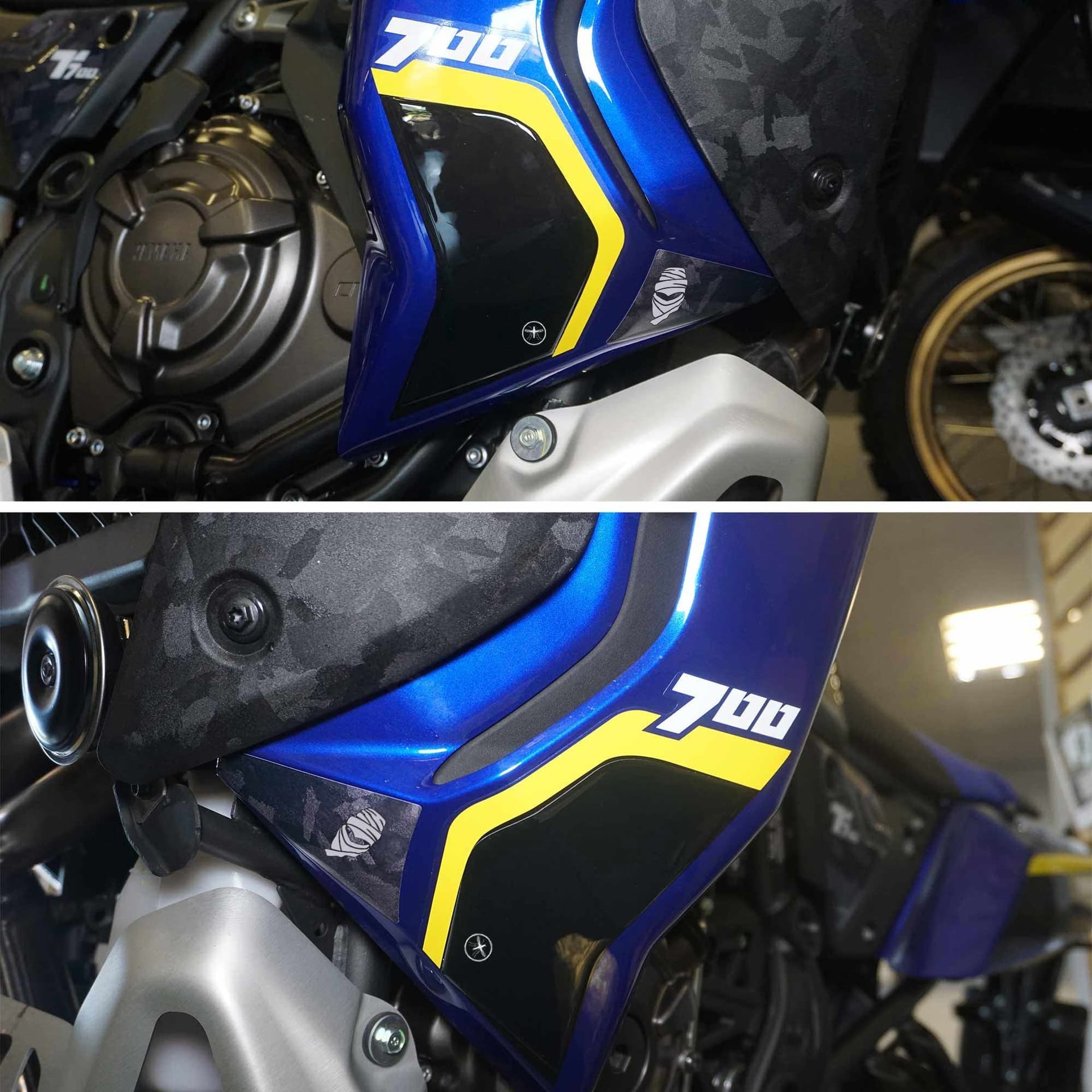 Adesivi 3D Protezioni Deflettori compatibili con Yamaha Tenere 700 World Raid in Decalcomanie adesivi e magneti LabelBike - Bibbiano, commercioVirtuoso.it