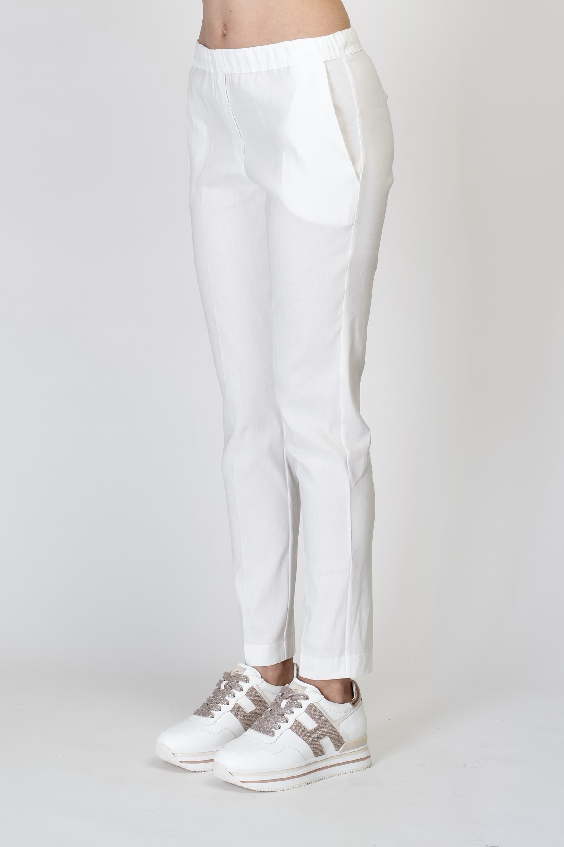 D.EXTERIOR Pantaloni Bianco da donna in Uniformi sanitarie - pantaloni Drestige - Casamassima, commercioVirtuoso.it