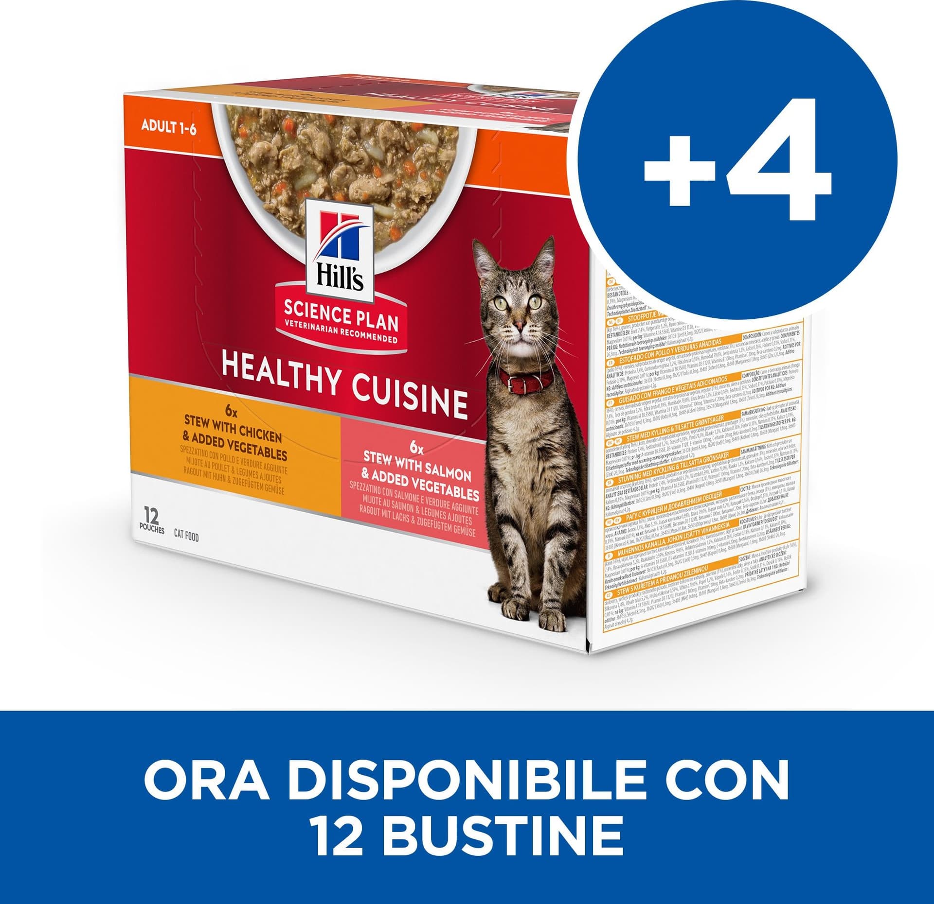Hill's Healthy Cuisine spezzatino Gatti Adulti pollo e verdure 80 gr in Secco 101 Market - Poggibonsi, commercioVirtuoso.it