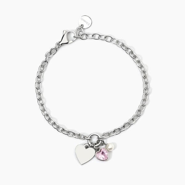 2Jewels   -   Bracciale in acciaio 316L perle zirconi in Bracciali Alba Gioielli - Casoria, commercioVirtuoso.it