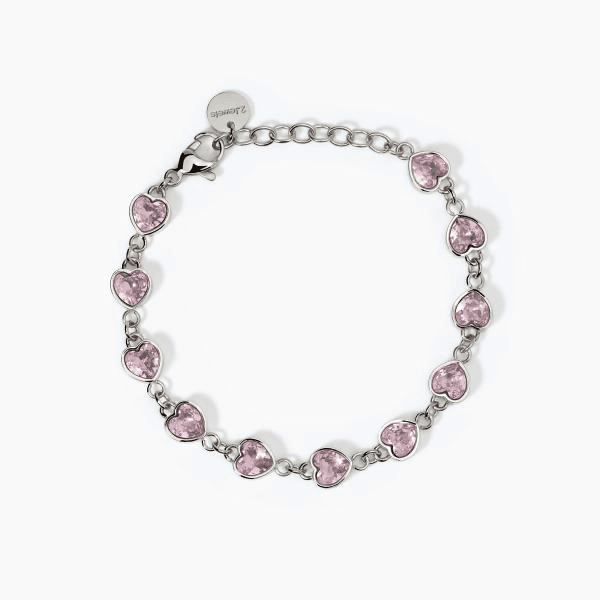 2Jewels   -  Bracciale in acciaio 316L cristalli in Bracciali Alba Gioielli - Casoria, commercioVirtuoso.it