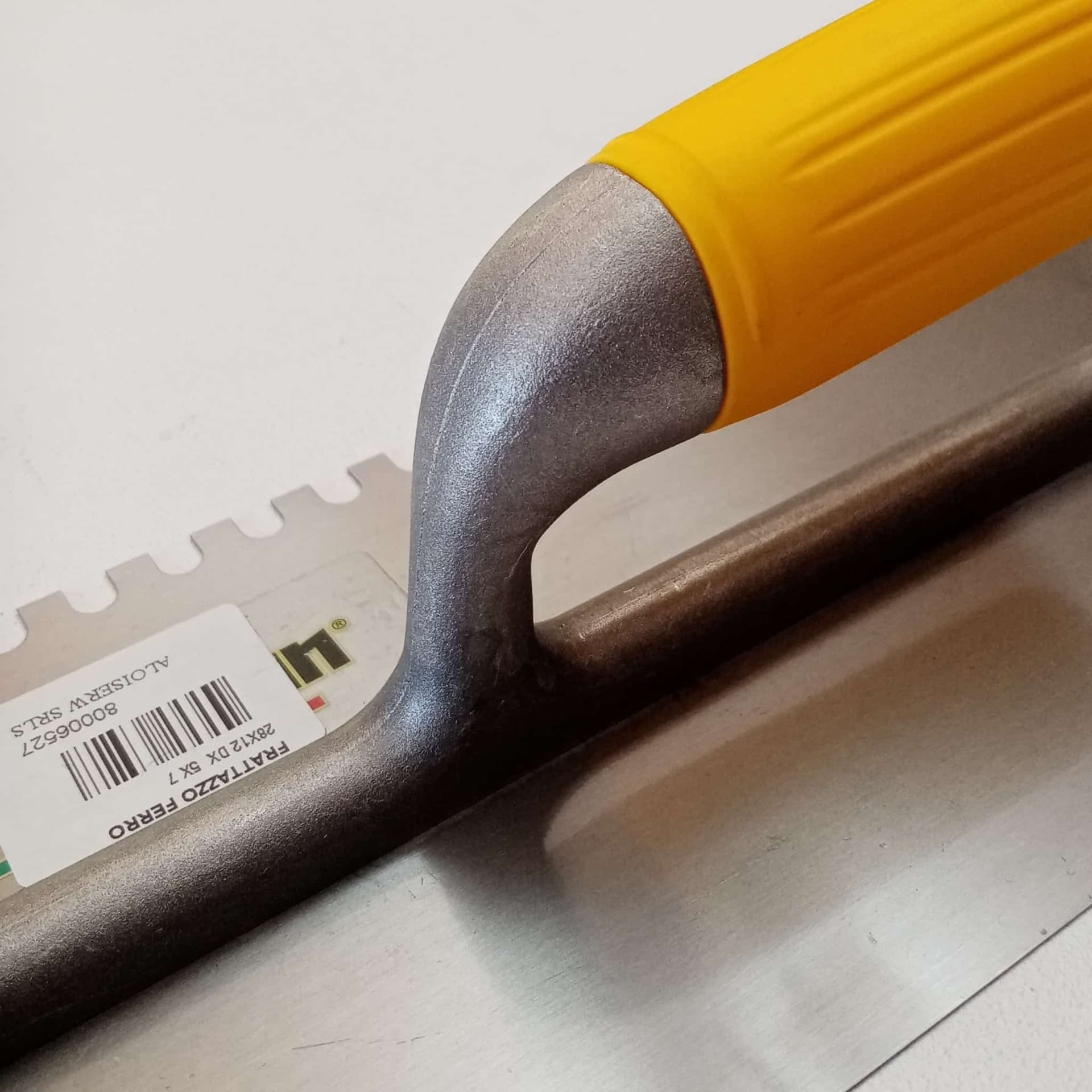 Australian 28x12cm dente 5x7mm destro frattone frattazzo dentato in ferro per colla in Cazzuole di finitura Aloiserw.com - Altomonte, commercioVirtuoso.it