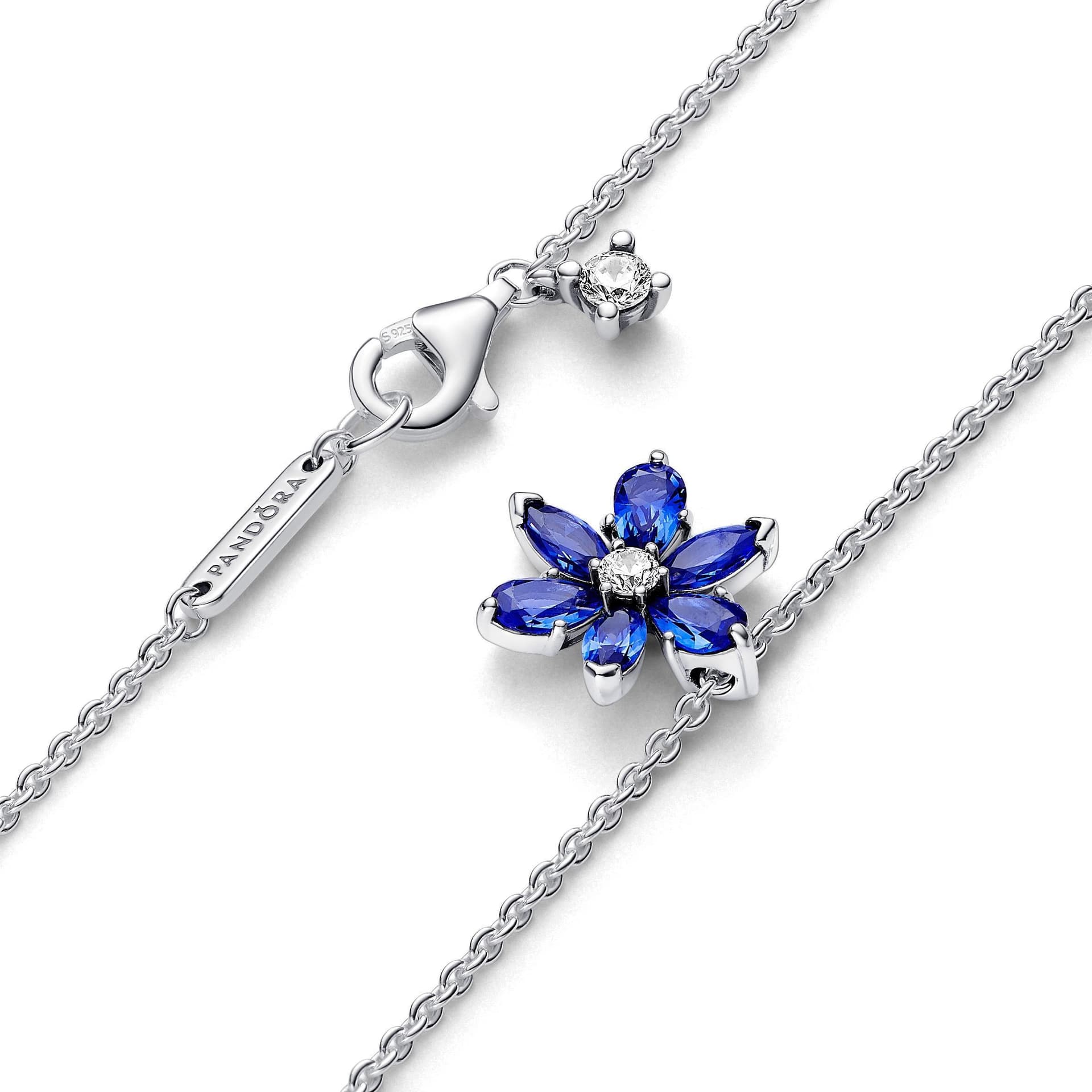 Pandora - Collana Pendente Herbarium Fiore Blu in Collane Alba Gioielli - Casoria, commercioVirtuoso.it