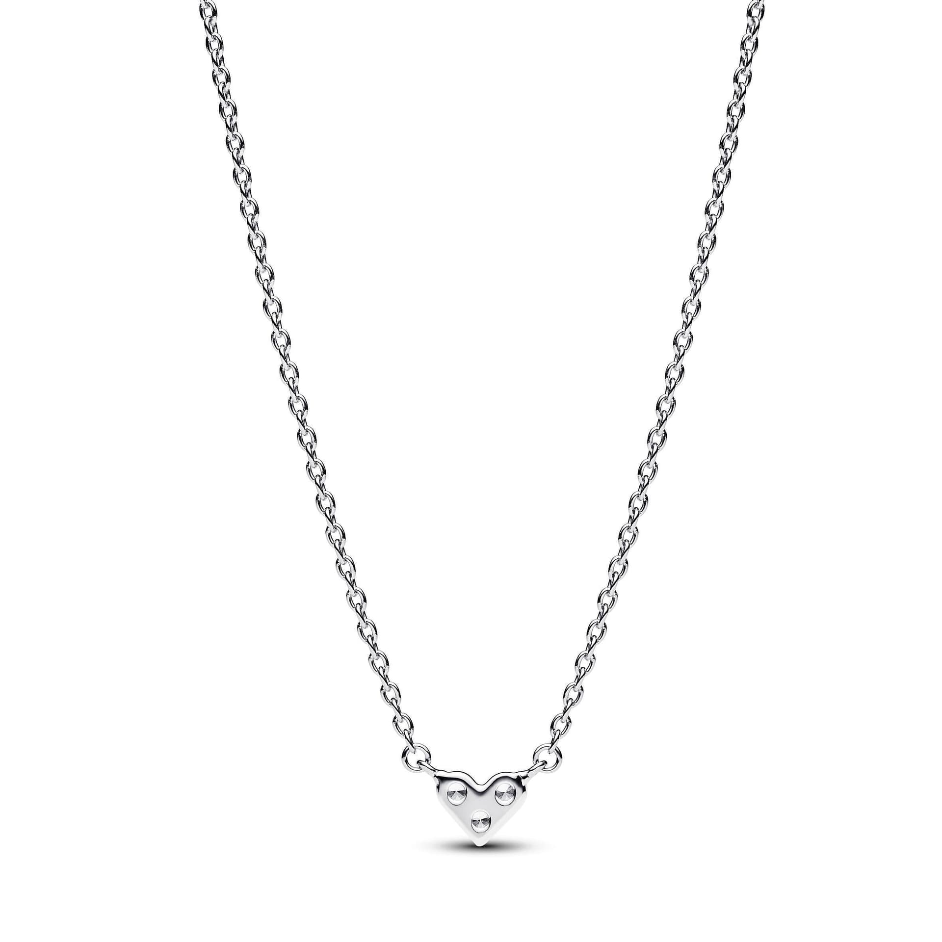Pandora - Collana Cuore con Tre Pietre in Collane Alba Gioielli - Casoria, commercioVirtuoso.it