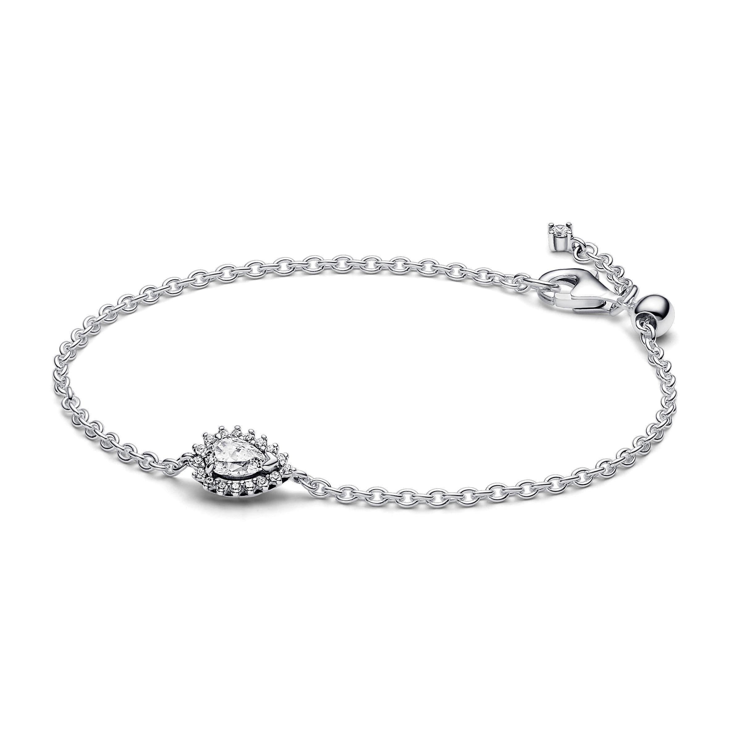 Pandora - Bracciale a Catena con Punto Luce Goccia