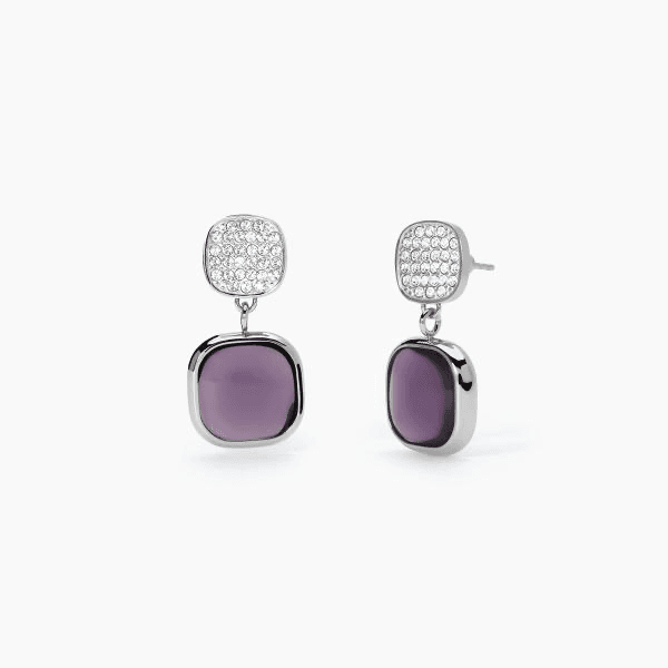 2Jewels   -  Orecchini in acciaio 316L glass cristalli in Orecchini Alba Gioielli - Casoria, commercioVirtuoso.it