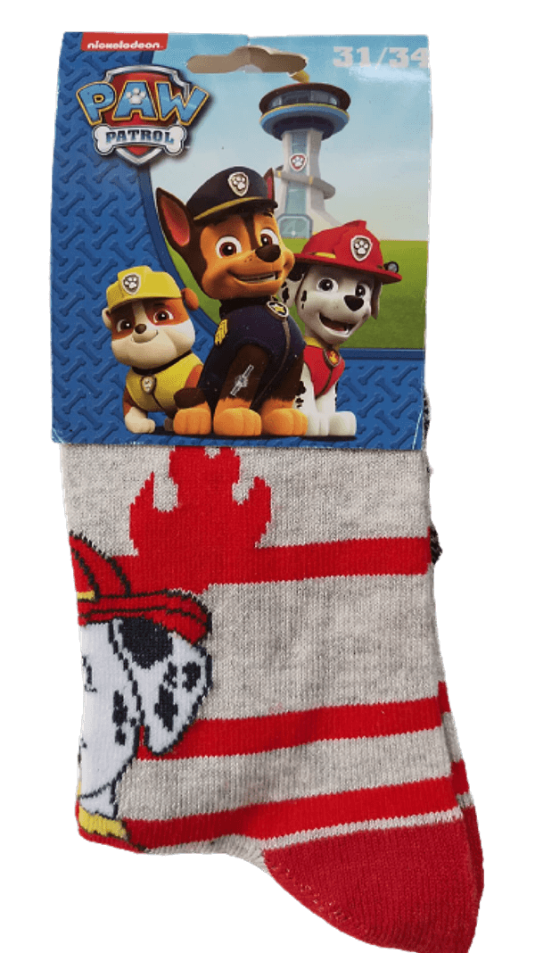 Paw Patrol Calzini Bambino Grigio/Rosso