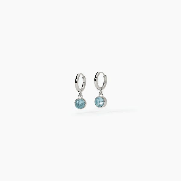 2Jewels - Orecchini in acciaio 316L acquamarina sintetica in Orecchini Alba Gioielli - Casoria, commercioVirtuoso.it