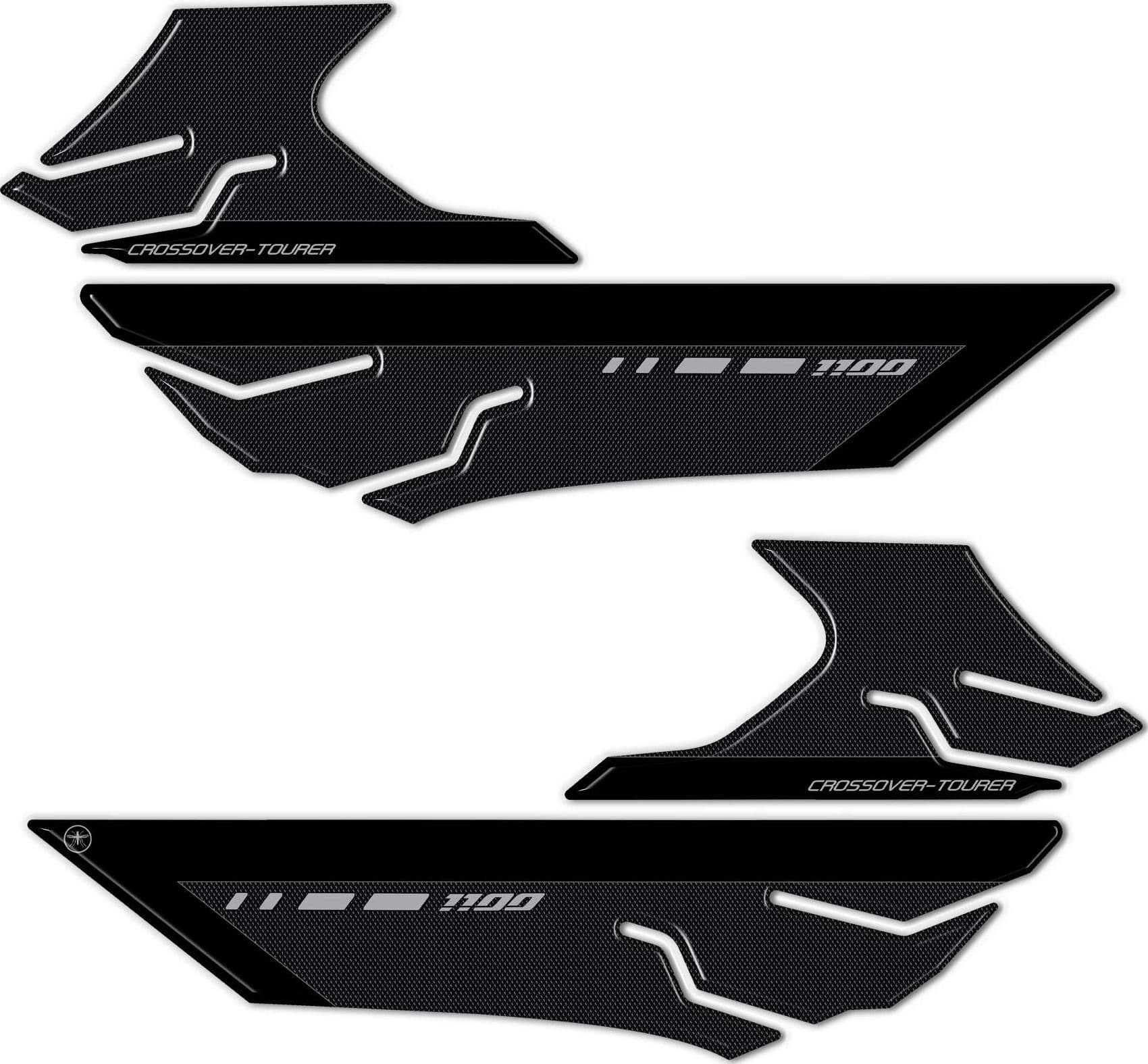 Adesivi 3D Protezioni laterali serbatoio compatibili con Honda Nt1100 2022-2023 in Decalcomanie adesivi e magneti LabelBike - Bibbiano, commercioVirtuoso.it