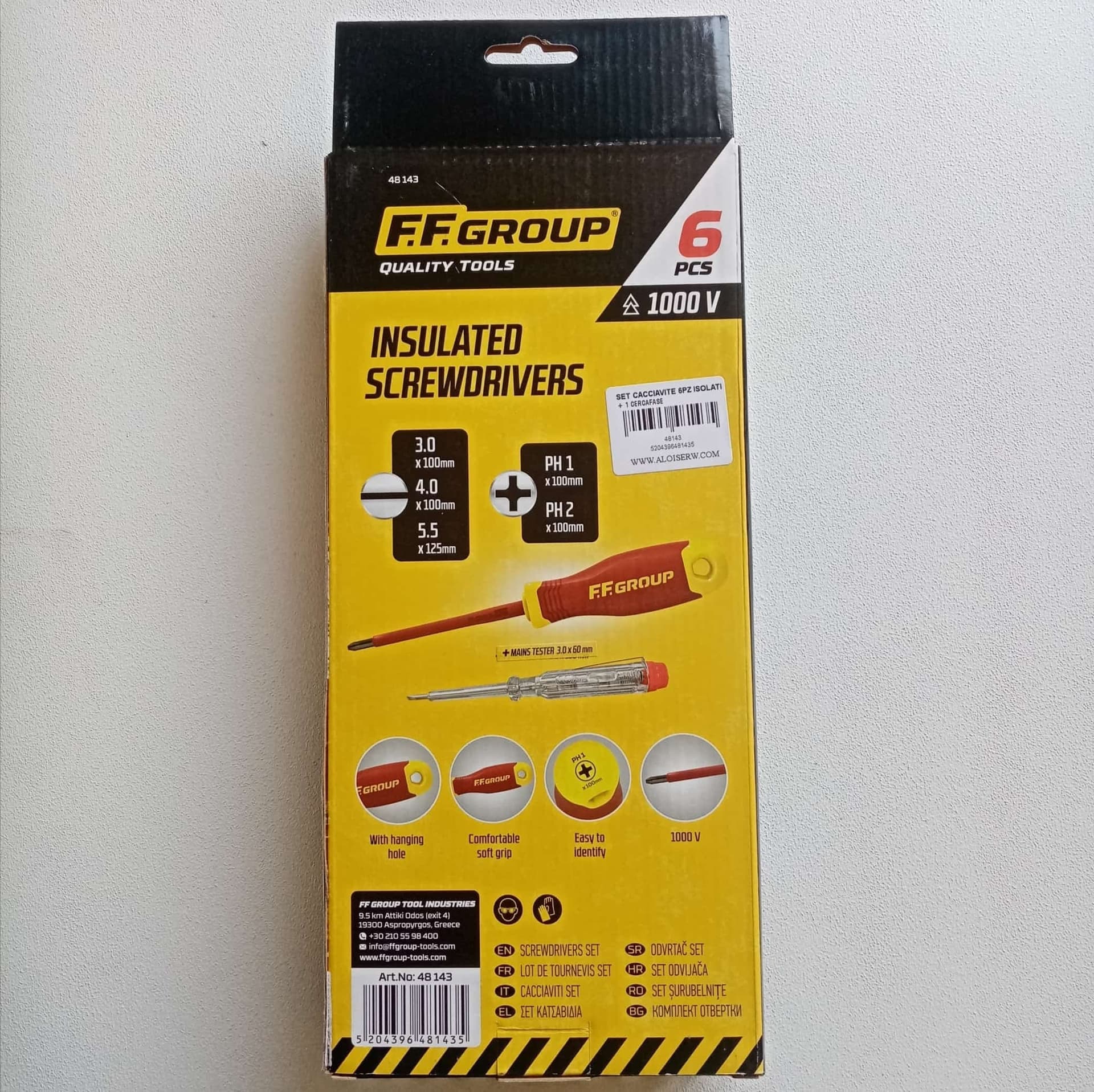 FF Group cacciavite isolato 1000V set da 6pz croce e taglio in Set cacciaviti Aloiserw.com - Altomonte, commercioVirtuoso.it