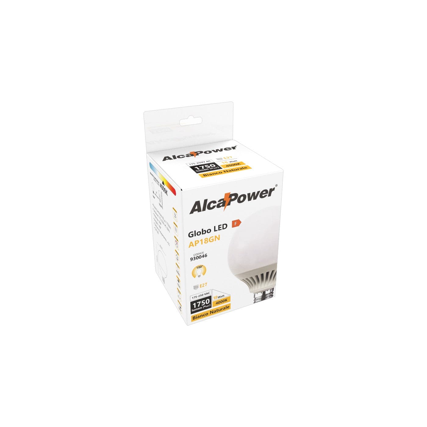Alca Power G95 18W 220V 1750LM 4000K E27 lampada globo a led in Lampadine a LED Aloiserw.com - Altomonte, commercioVirtuoso.it