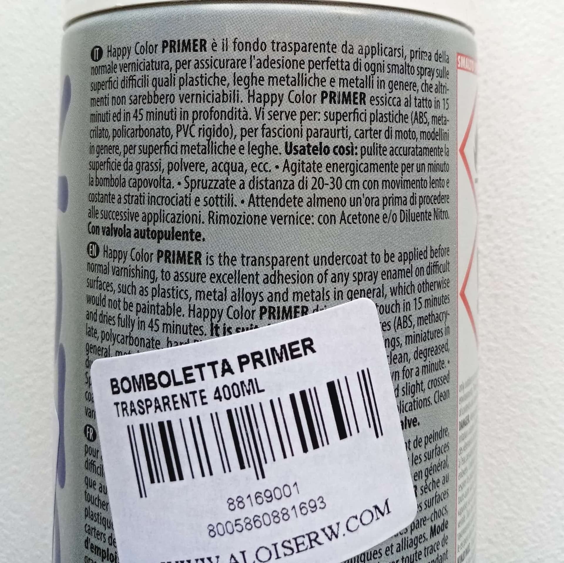 Saratoga bomboletta happy color 400ml primer aggrappante per superfici difficili in Primer Aloiserw.com - Altomonte, commercioVirtuoso.it