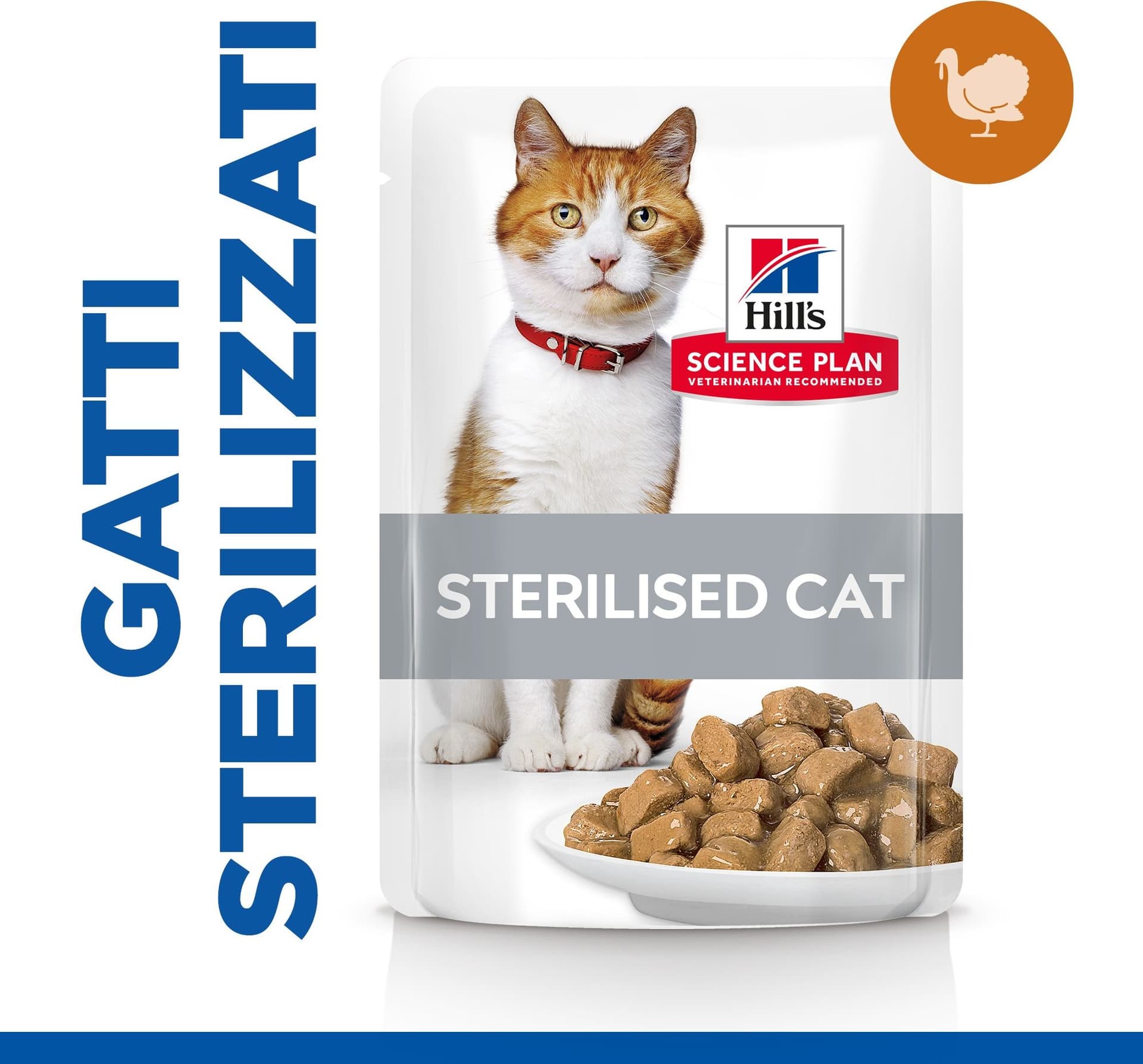 Hill's Sterilised umido Gatti Adulti tacchino 85 gr in Umido 101 Market - Poggibonsi, commercioVirtuoso.it