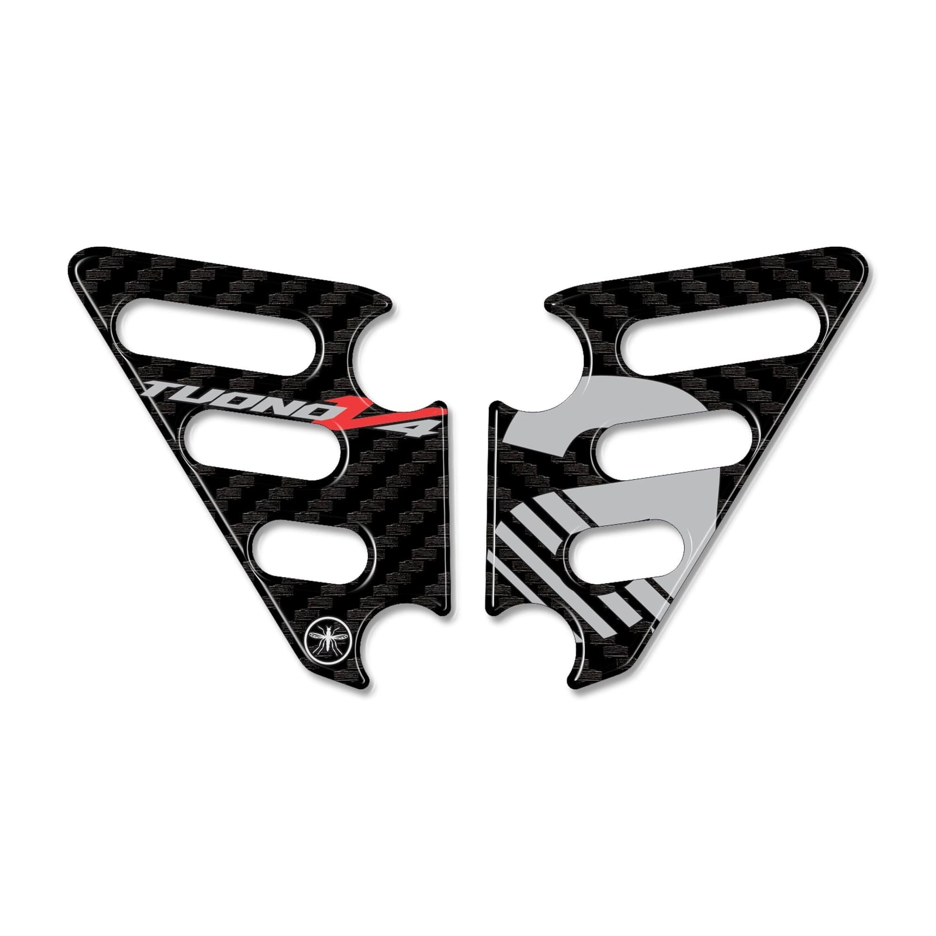 Adesivi 3D per Battitacco posteriore compatibili con Aprilia Tuono v4 2011-2024 in Decalcomanie adesivi e magneti LabelBike - Bibbiano, commercioVirtuoso.it