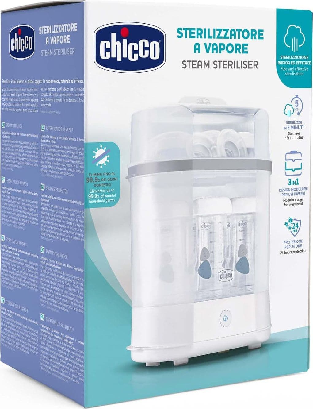 Sterilizzatore a vapore 3in1 - Chicco in Sterilizzatori Centro Bimbo - Siderno, commercioVirtuoso.it