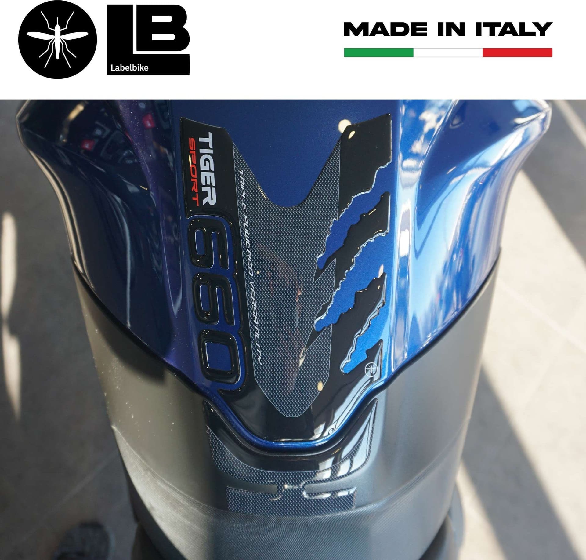 Adesivi 3D Protezione Paraserbatoio compatibili con Triumph Tiger 660 Sport in Decalcomanie adesivi e magneti LabelBike - Bibbiano, commercioVirtuoso.it