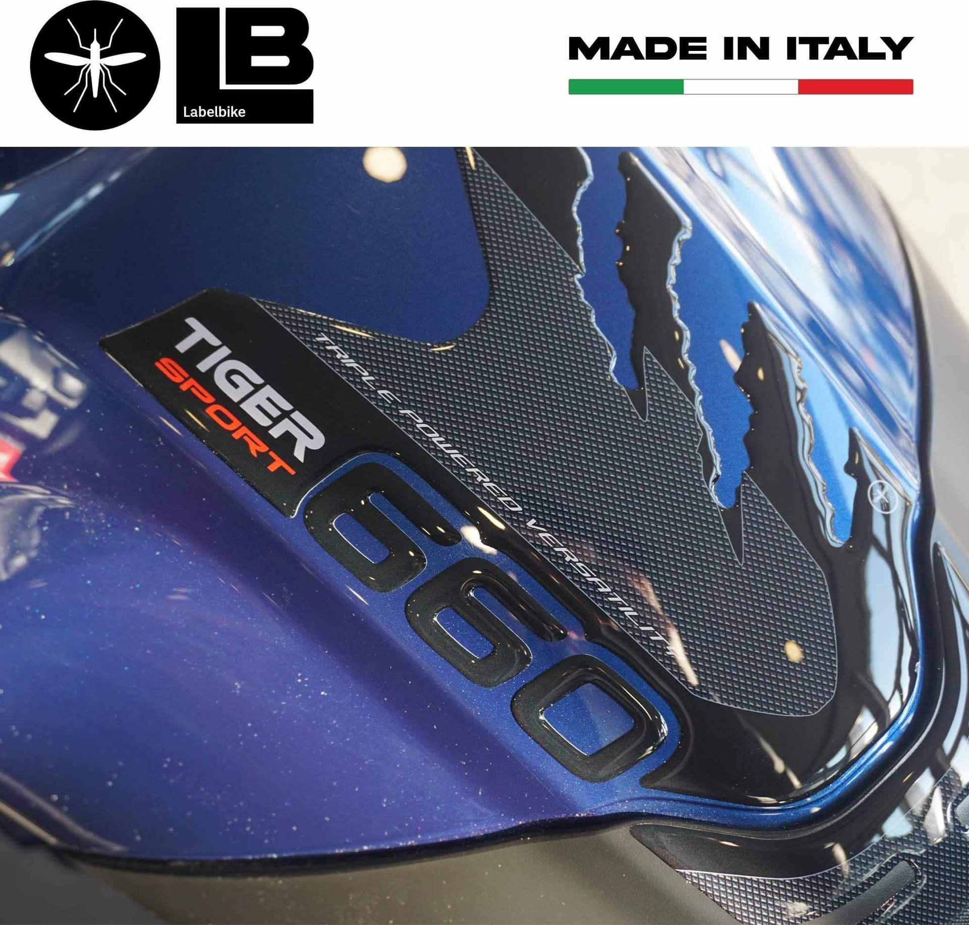 Adesivi 3D Protezione Paraserbatoio compatibili con Triumph Tiger 660 Sport in Decalcomanie adesivi e magneti LabelBike - Bibbiano, commercioVirtuoso.it