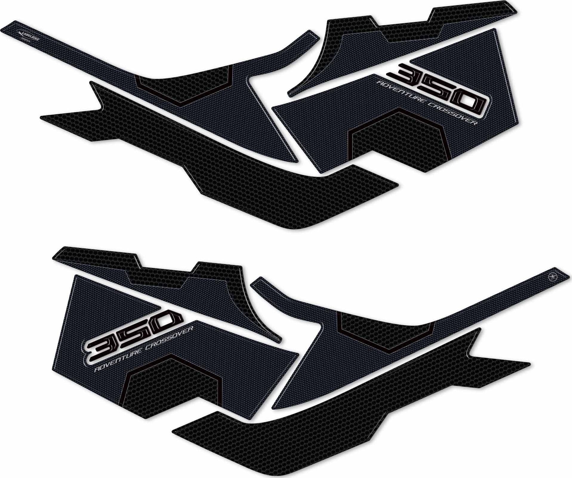 Adesivi 3D Protezioni Boomerang laterali compatibili con Honda ADV350 2022-2023 in Decalcomanie adesivi e magneti LabelBike - Bibbiano, commercioVirtuoso.it