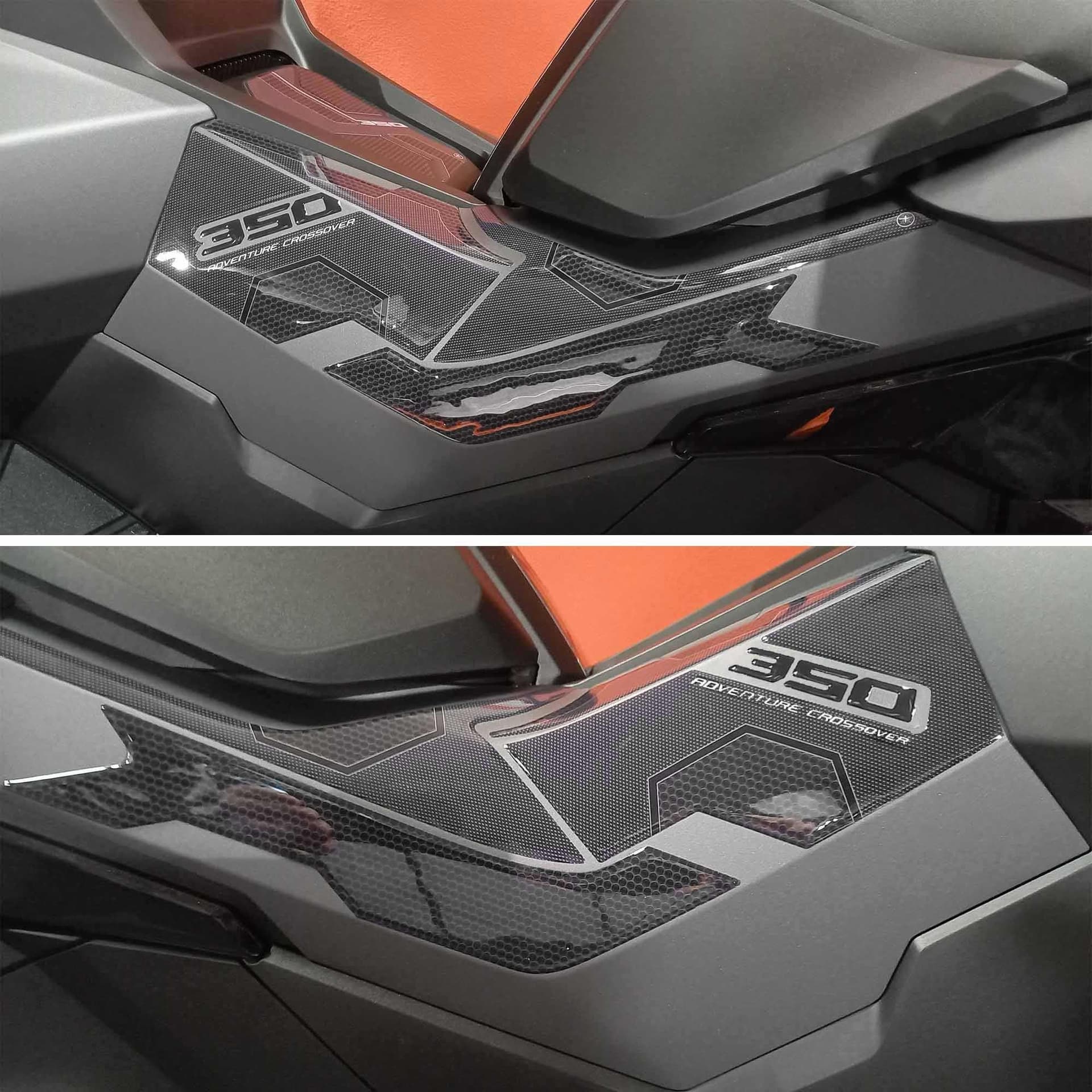 Adesivi 3D Protezioni Boomerang laterali compatibili con Honda ADV350 2022-2023 in Decalcomanie adesivi e magneti LabelBike - Bibbiano, commercioVirtuoso.it