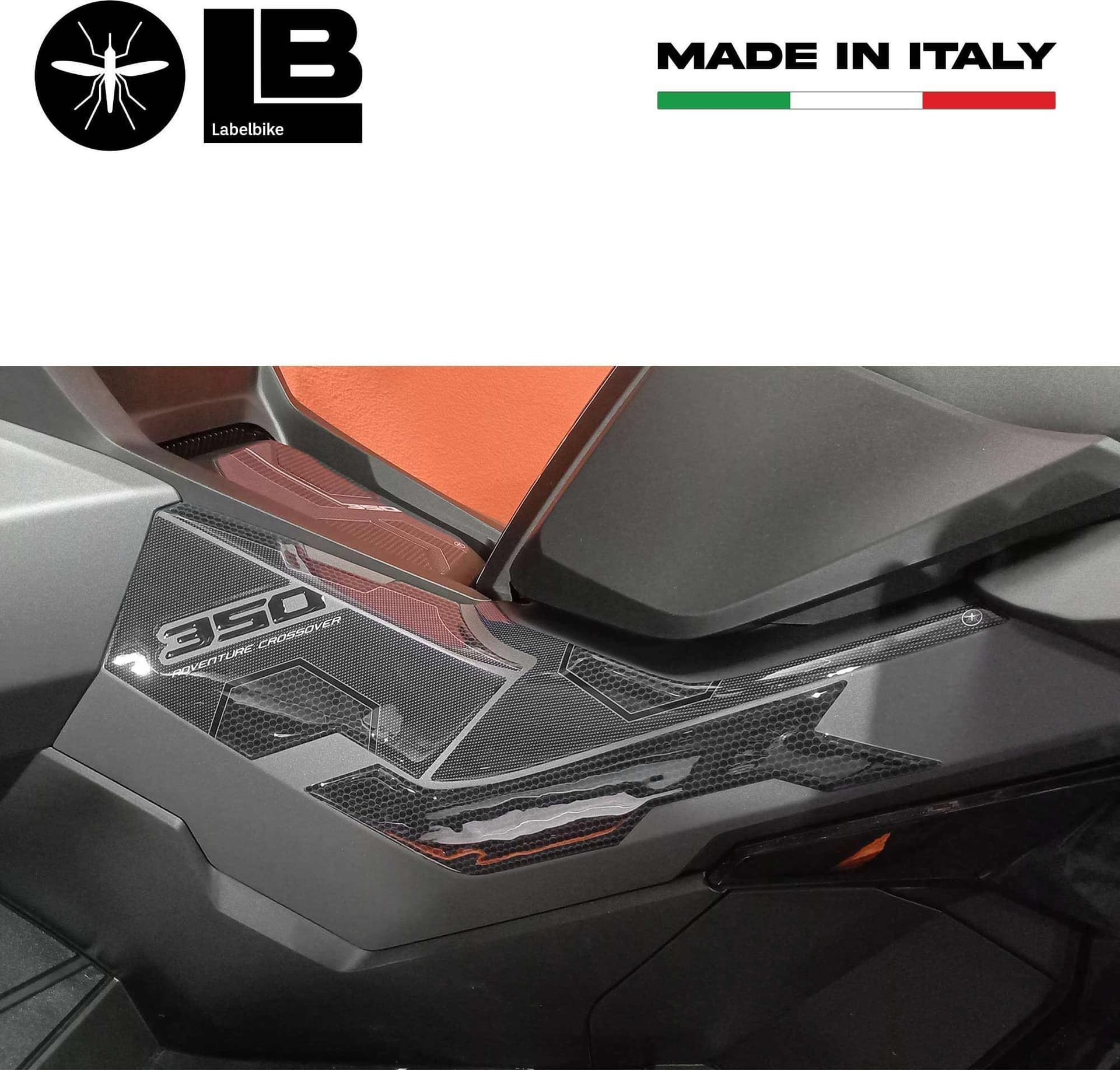 Adesivi 3D Protezioni Boomerang laterali compatibili con Honda ADV350 2022-2023 in Decalcomanie adesivi e magneti LabelBike - Bibbiano, commercioVirtuoso.it