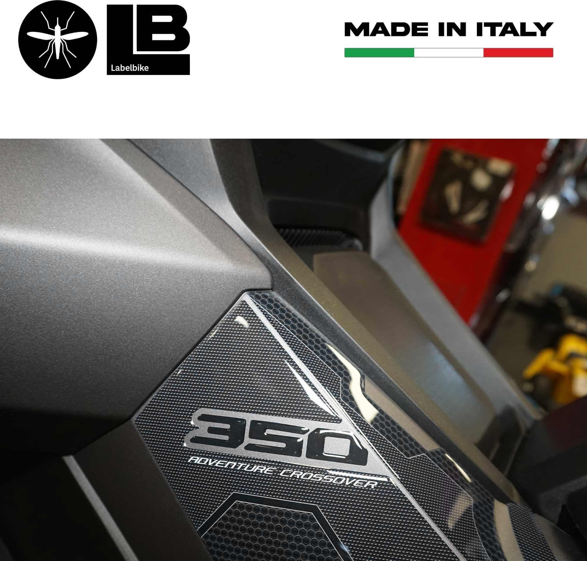 Adesivi 3D Protezioni Boomerang laterali compatibili con Honda ADV350 2022-2023 in Decalcomanie adesivi e magneti LabelBike - Bibbiano, commercioVirtuoso.it