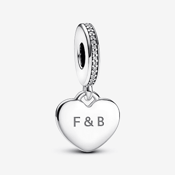 Pandora - Charm Cuore Pendente da Incidere in Bead Charm Alba Gioielli - Casoria, commercioVirtuoso.it