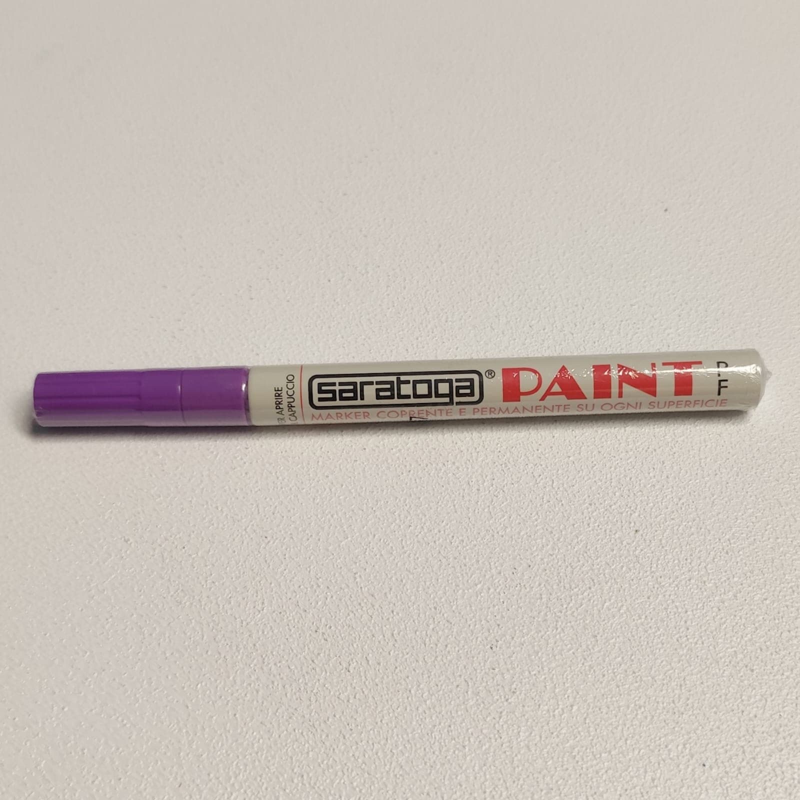 Paint pennarello colore viola punta fine indelebile coprente permanente su ogni superficie