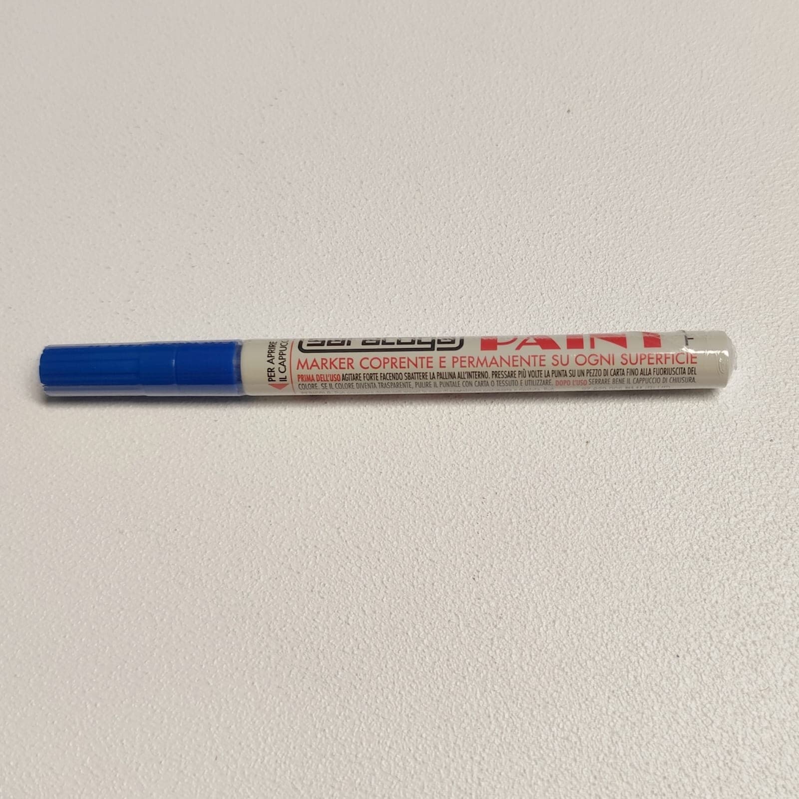 Paint pennarello colore blu punta fine indelebile coprente permanente su ogni superficie in Pennarelli indelebili e marcatori Aloiserw.com - Altomonte, commercioVirtuoso.it