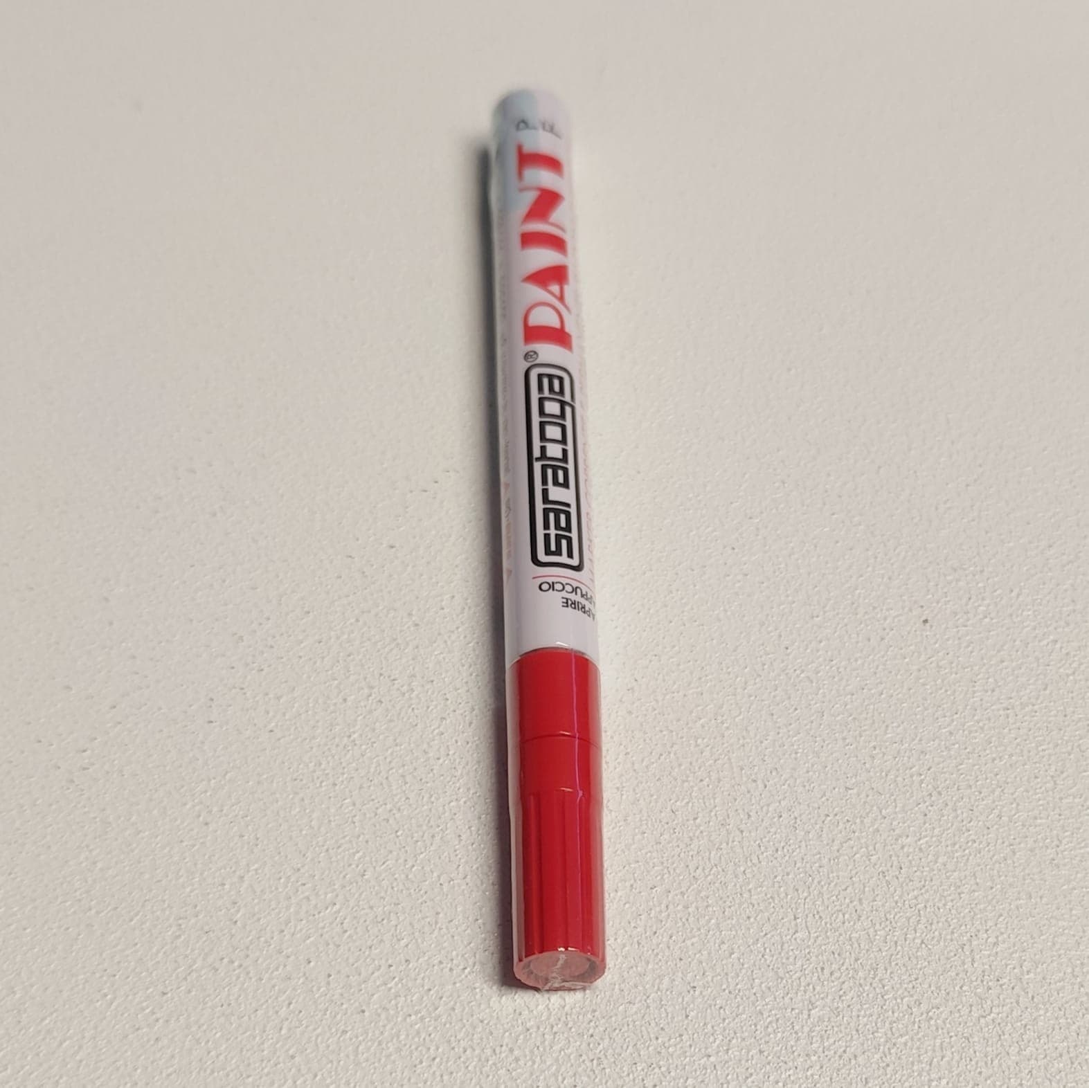 Paint pennarello colore rosso punta fine indelebile coprente permanente su ogni superficie in Pennarelli indelebili e marcatori Aloiserw.com - Altomonte, commercioVirtuoso.it