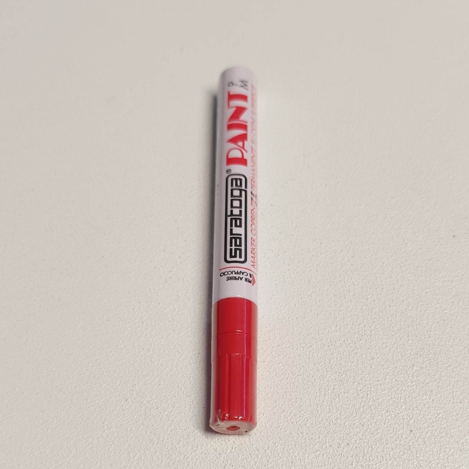 Paint pennarello colore rosso punta grossa indelebile coprente permanente su ogni superficie in Pennarelli indelebili e marcatori Aloiserw.com - Altomonte, commercioVirtuoso.it
