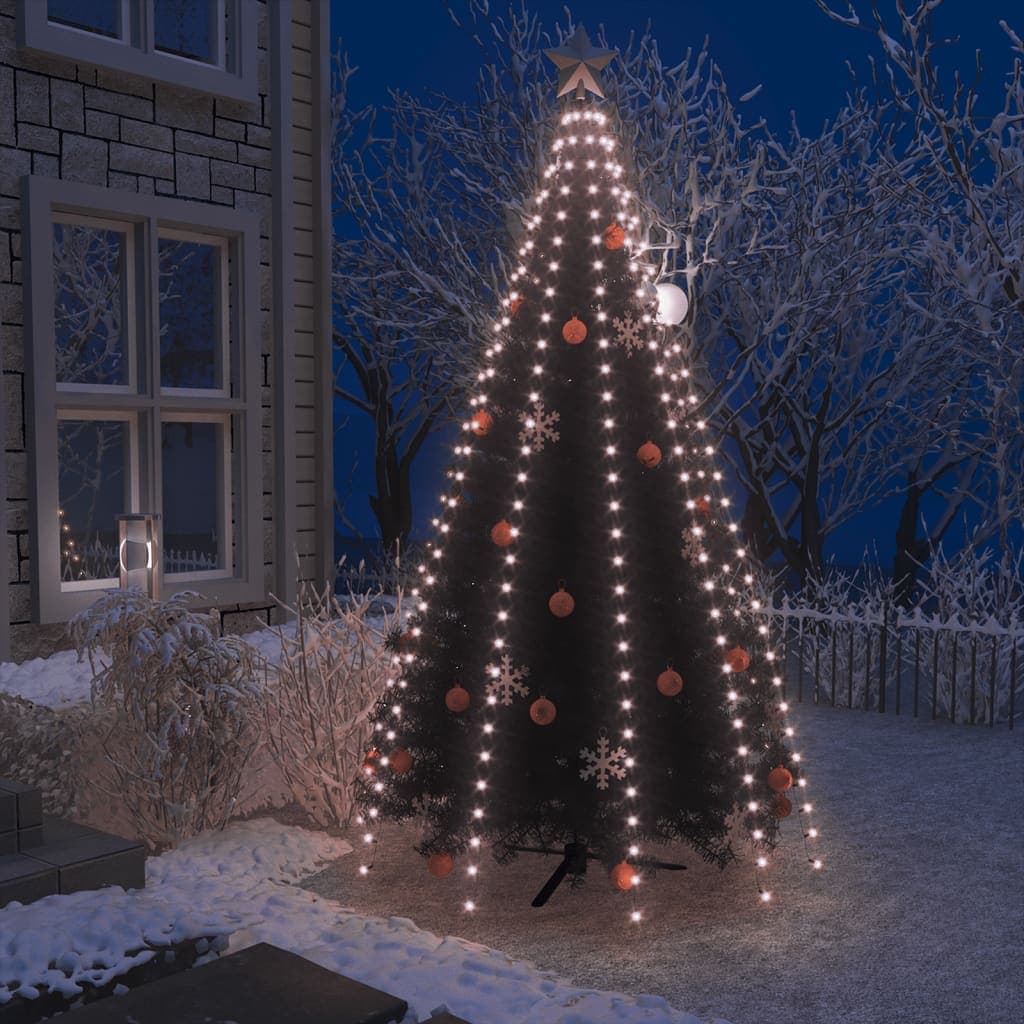 Mantello Natalizio Rete di Luci per Albero di Natale con 300 LED 300 cm