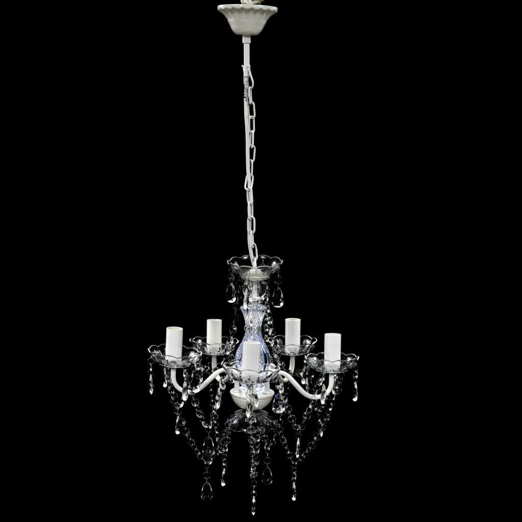 Lampadario da Soffitto con 5 Fiamme Lampadine E14 Colore Trasparente in Lampadari Esplodia - Napoli, commercioVirtuoso.it