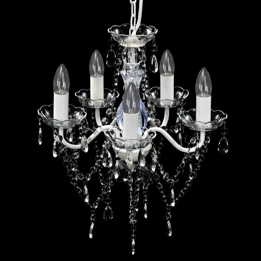 Lampadario da Soffitto con 5 Fiamme Lampadine E14 Colore Trasparente in Lampadari Esplodia - Napoli, commercioVirtuoso.it