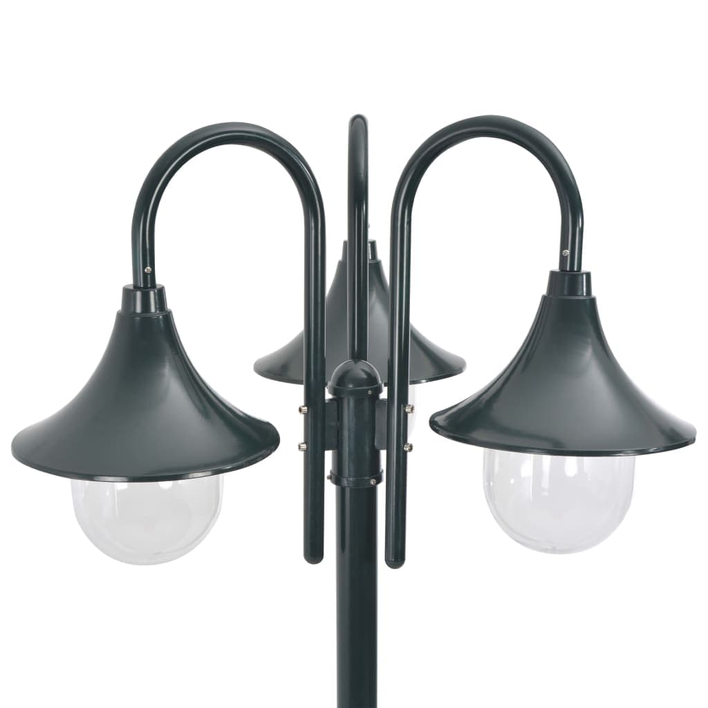 Lampione Luce da Giardino E27 220 cm Alluminio 3 Lampade Verde Scuro in Luci per sentieri Esplodia - Napoli, commercioVirtuoso.it