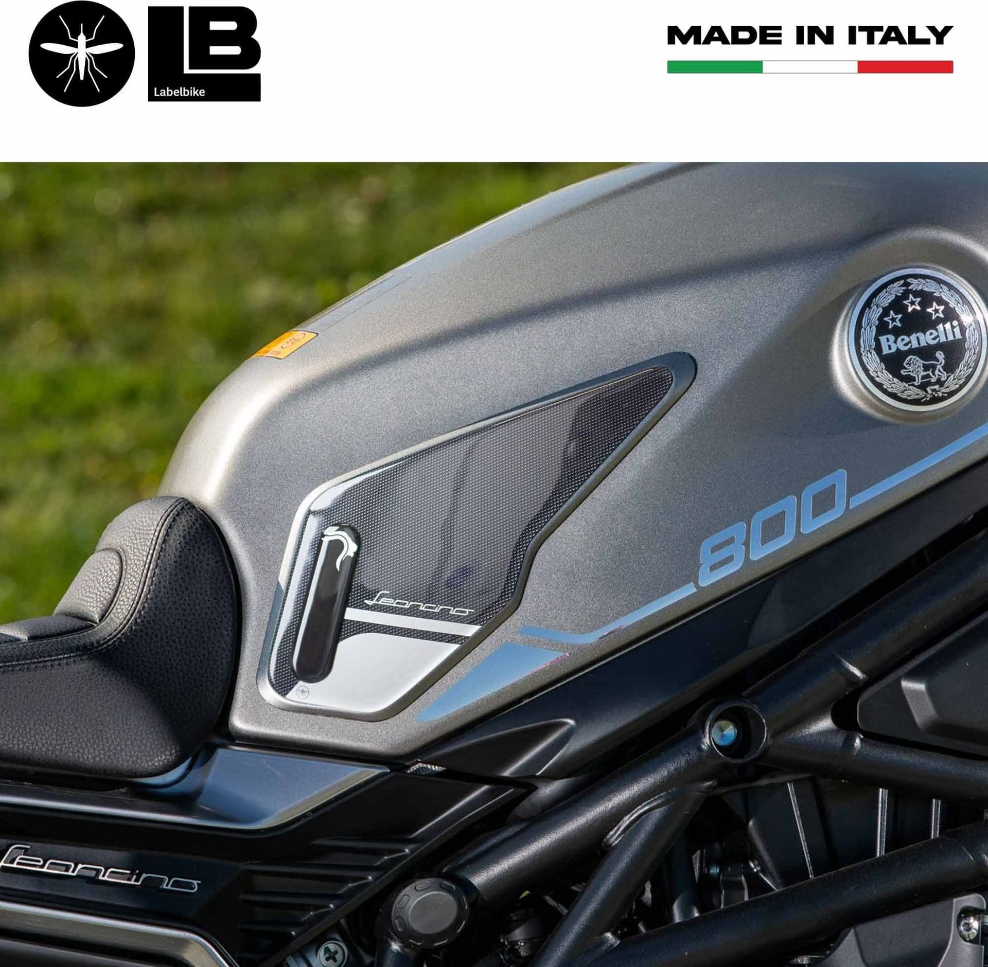 Adesivi 3D Protezioni laterali serbatoio compatibili con Benelli Leoncino 800 in Decalcomanie adesivi e magneti LabelBike - Bibbiano, commercioVirtuoso.it