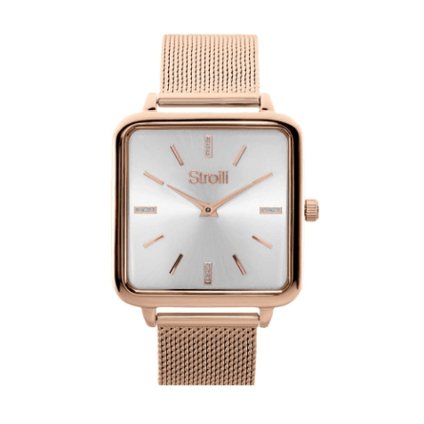 STROILI - Orologio solo tempo con cinturino e cassa in acciaio rosato in Orologi da polso Alba Gioielli - Casoria, commercioVirtuoso.it