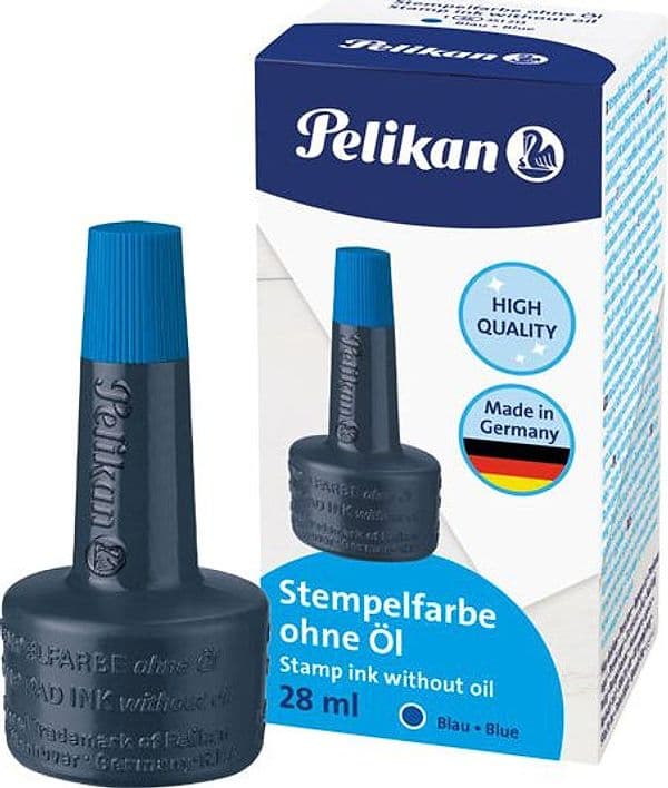 INCHIOSTRO BLU 4K S/OLIO 28ML X CUSCINETTI PELIKAN