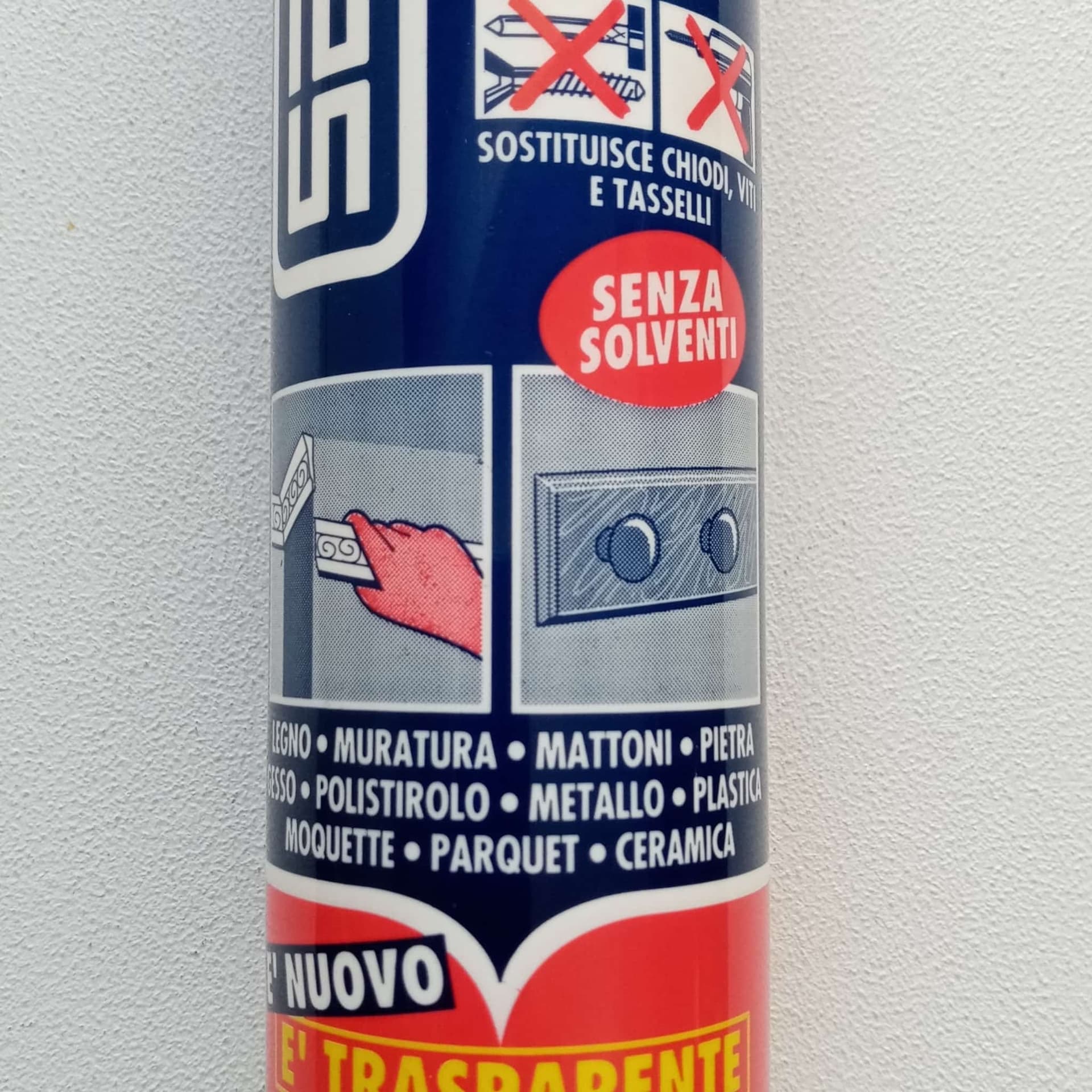 Il chiodo fisso plus 280ml colla di montaggio trasparente per interni ed esterni in Adesivi universali Aloiserw.com - Altomonte, commercioVirtuoso.it