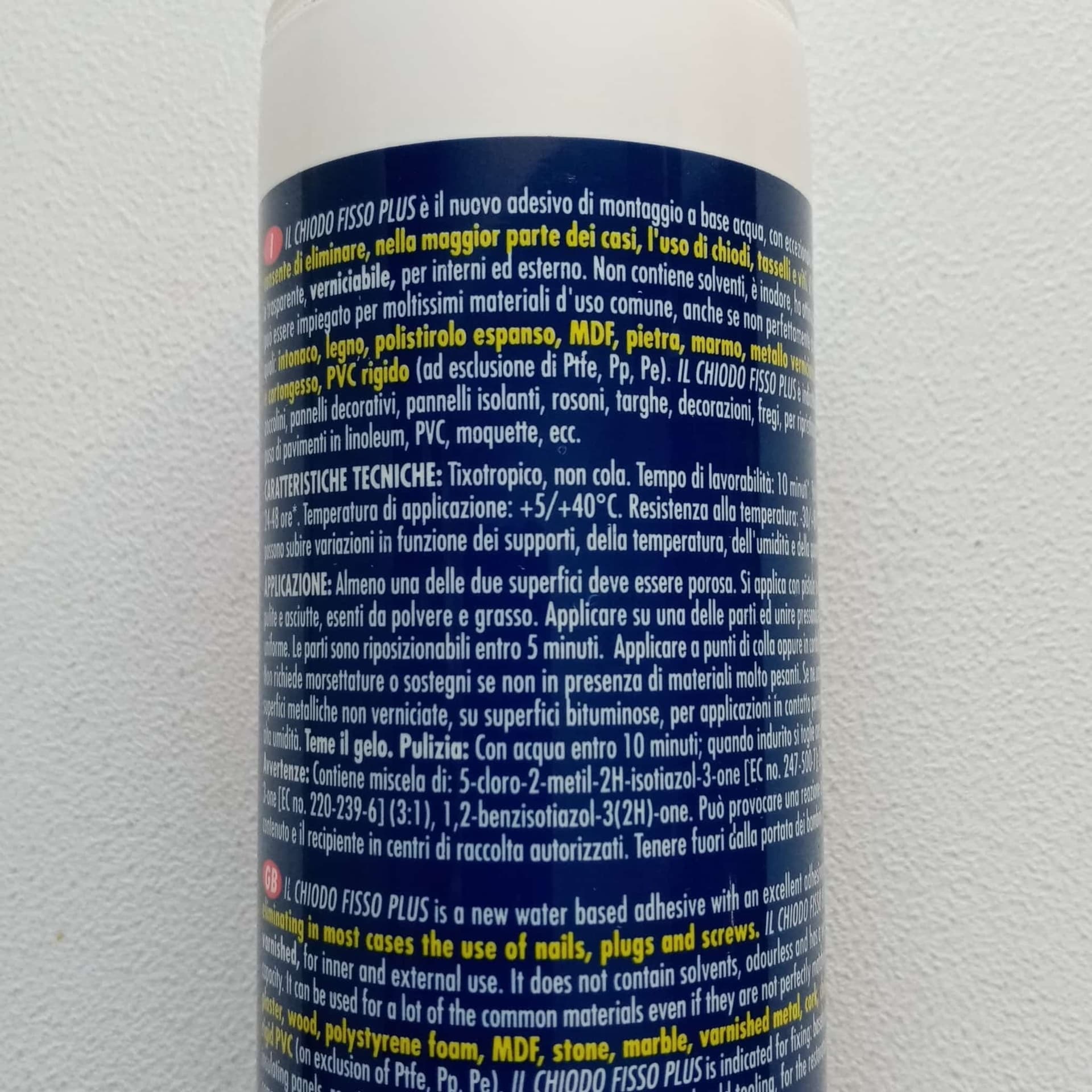 Il chiodo fisso plus 280ml colla di montaggio trasparente per interni ed esterni in Adesivi universali Aloiserw.com - Altomonte, commercioVirtuoso.it