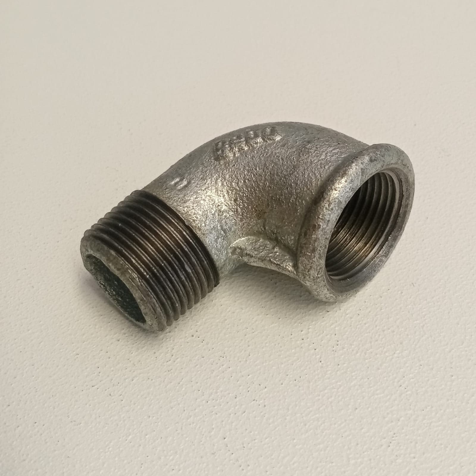 Raccordo MF 1''+1/4'' gomito zincato curva di ghisa malleabile