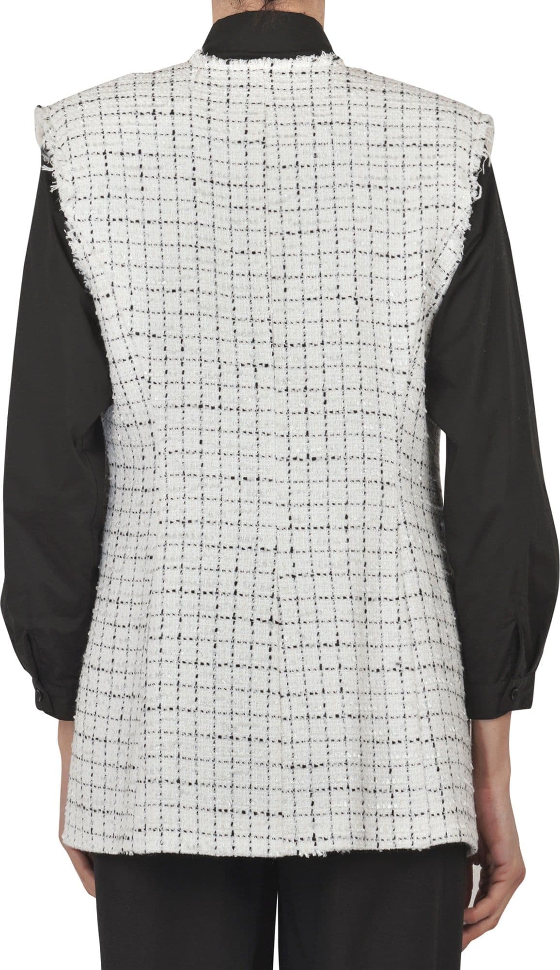 SO ALLURE So Allure - Gilet - 451642 - Bianco/Nero da donna in Gilet Drestige - Casamassima, commercioVirtuoso.it