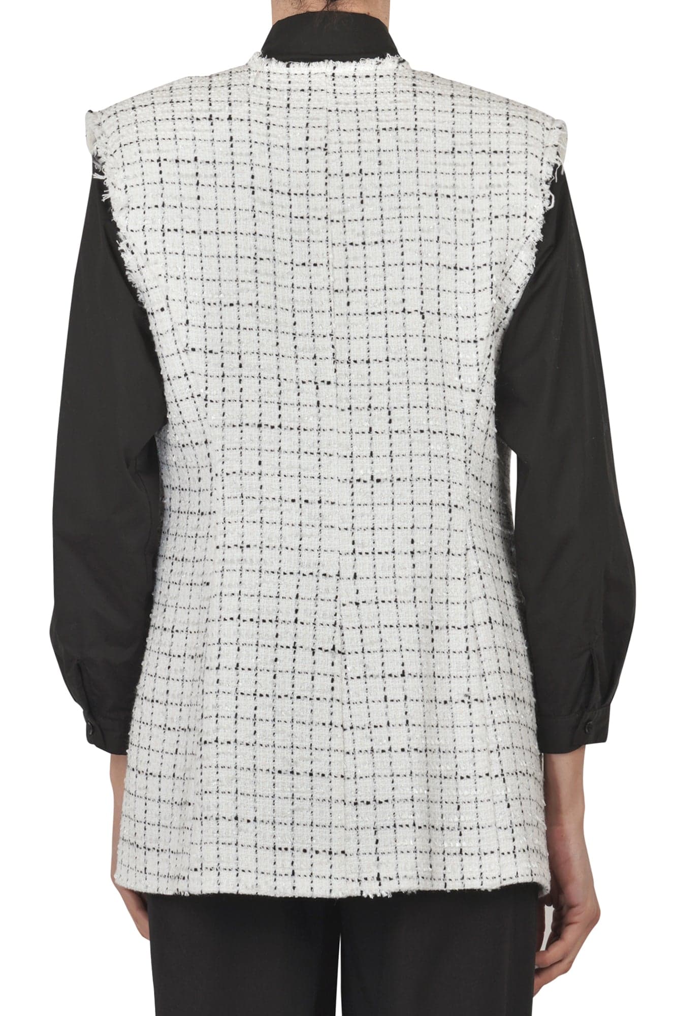 SO ALLURE So Allure - Gilet - 451642 - Bianco/Nero da donna in Gilet Drestige - Casamassima, commercioVirtuoso.it