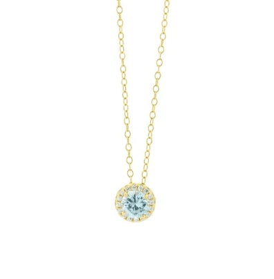 Boccadamo - Collana oro giallo con cristallo pendente circolare bianco e zirconi in Collane Alba Gioielli - Casoria, commercioVirtuoso.it