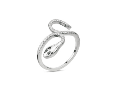 Boccadamo - Anello a serpente con zirconi in Anelli Alba Gioielli - Casoria, commercioVirtuoso.it