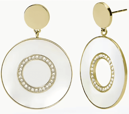 2Jewels - Orecchini in acciaio 316L PVD giallo madreperla in Orecchini Alba Gioielli - Casoria, commercioVirtuoso.it